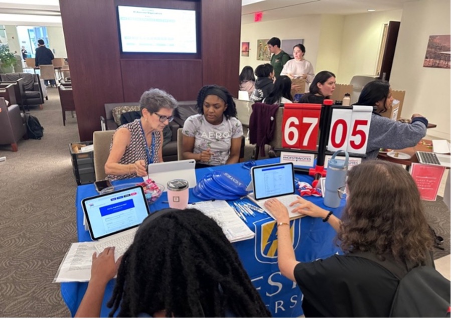 Center for Civic Engagement officials at National Preparedness Month event